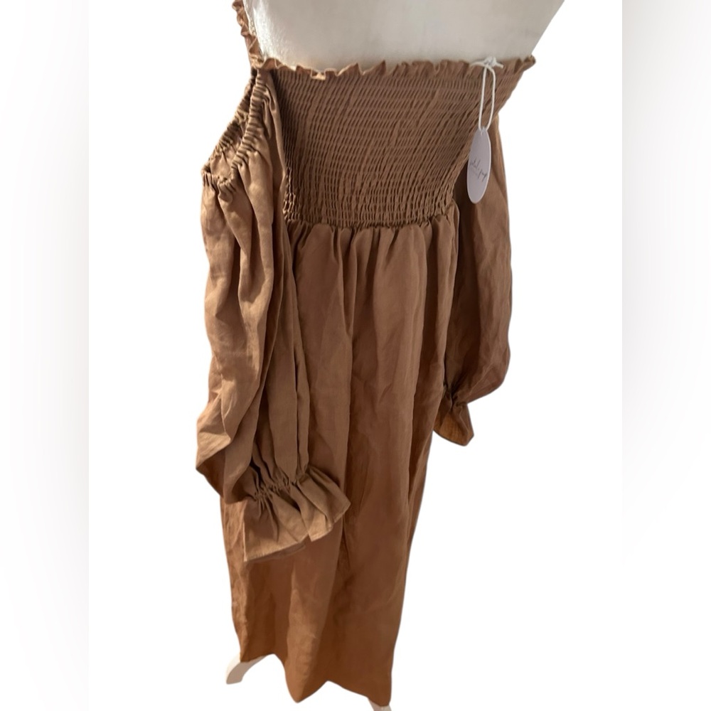 Petal & Pup Tan Long Sleeve Dress - Picture 3 of 6